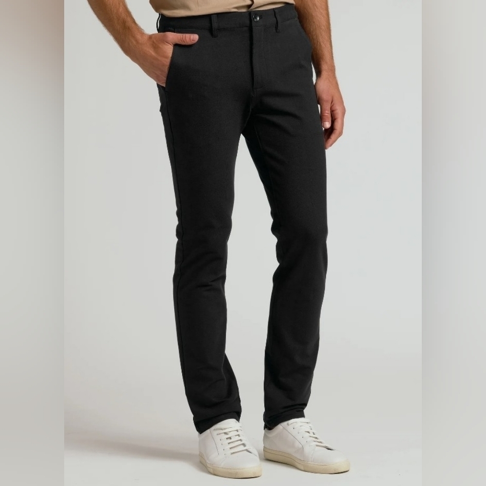 True Classic Black Slim Chino Pants 2.0 Size 36x30